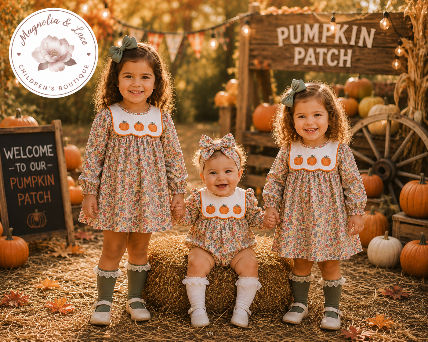 Pumpkin Floral Set