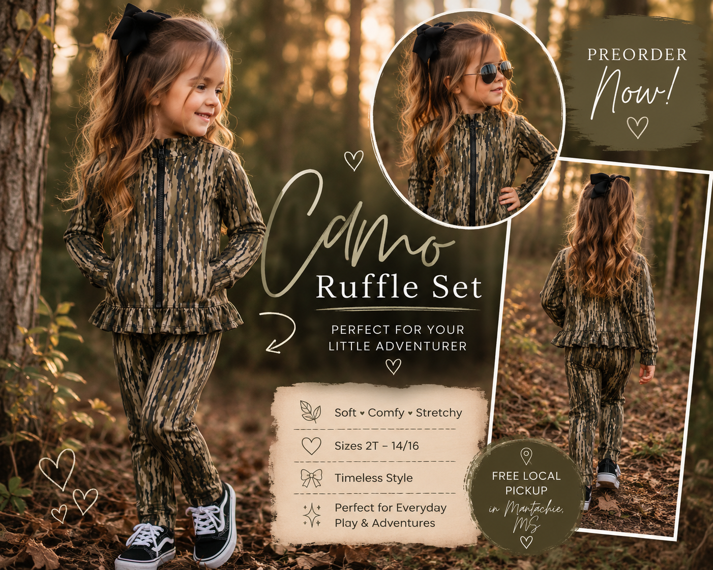 Camo Ruffle Set