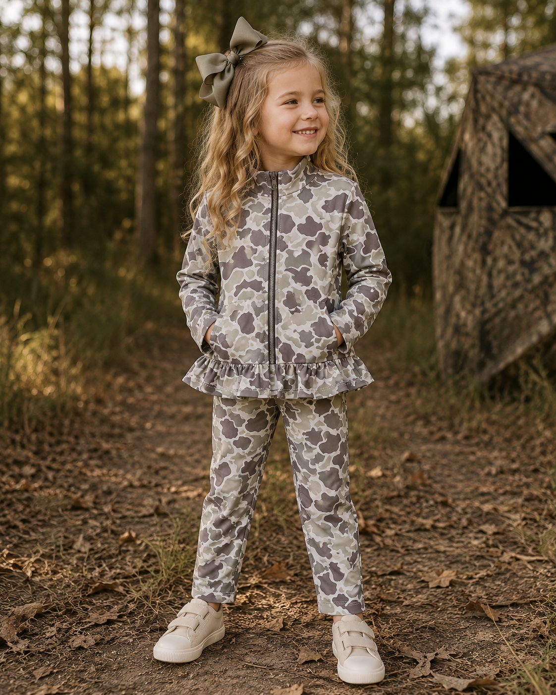 Light Camo Ruffle Set